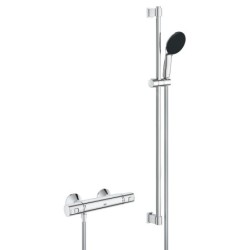 Grohe Démarrage de précision QuickFix - Set de douche avec mitigeur thermostatique, chrome 34854001