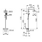 Hansa Basic - Set de douche avec thermostat, 1 jet, chrome 55350110