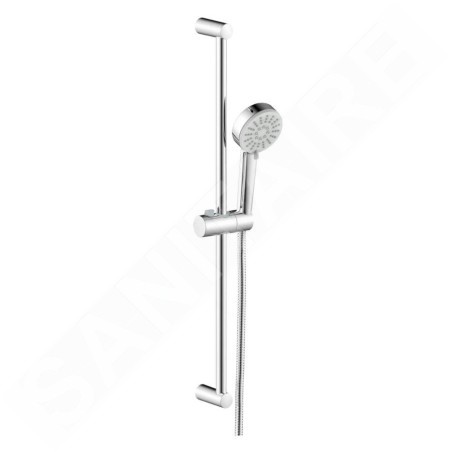 Hansa Basic - Set de pommeau de douche, barre et flexible, 3 jets, chrome 55780133