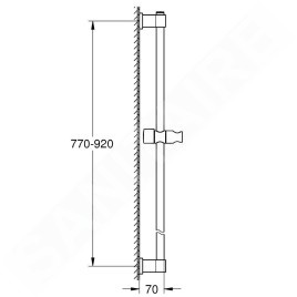 Grohe Vitalio Universal - Barre de douche 90 cm, chrome 26961001