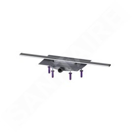 Kessel Linearis Infinity - Caniveau de douche 80 cm, avec grille, acier inoxydable brossé 45300.08