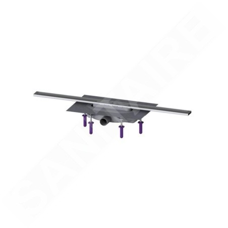 Kessel Linearis Infinity - Caniveau de douche 80 cm, avec grille, acier inoxydable brossé 45300.08