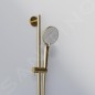 Steinberg 340 - Set de pommeau de douche, barre et flexible, 3 jets, or brossé 340 1601 BG