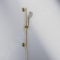Steinberg 340 - Set de pommeau de douche, barre et flexible, 3 jets, or brossé 340 1601 BG