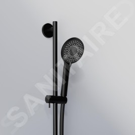 Steinberg 340 - Set pomme de douche, barre et flexible, 3 jets, noir 340 1601 S