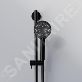 Steinberg 340 - Set pomme de douche, barre et flexible, 3 jets, noir 340 1601 S