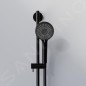 Steinberg 340 - Set pomme de douche, barre et flexible, 3 jets, noir 340 1601 S