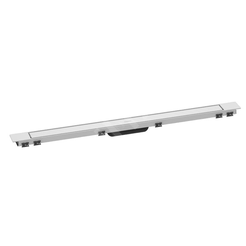 Hansgrohe RainDrain Match Plus - Caniveau de douche 100 cm, avec grille, blanc mat 56217700 Hansgrohe RainDrain Match Plus - Caniveau de douche 100 cm, avec grille, blanc mat 56217700