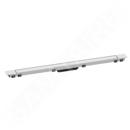 Hansgrohe RainDrain Match Plus - Caniveau de douche 100 cm, avec grille, blanc mat 56217700