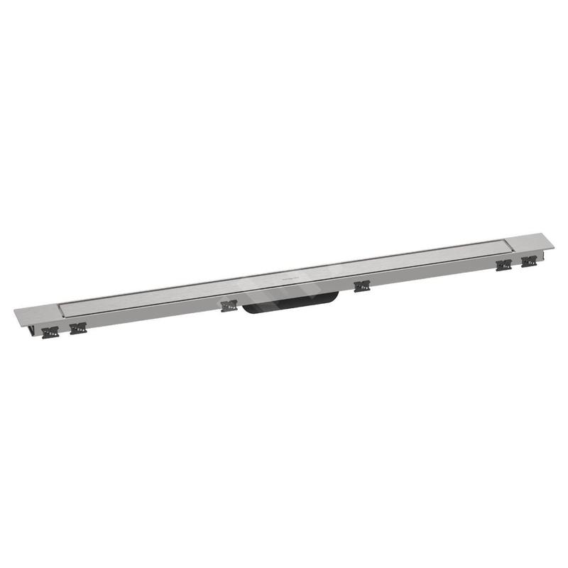 Hansgrohe RainDrain Match Plus - Caniveau de douche 100 cm, avec grille, acier inoxydable brossé 56217800 Hansgrohe RainDrain Match Plus - Caniveau de douche 100 cm, avec grille, acier inoxydable brossé 56217800