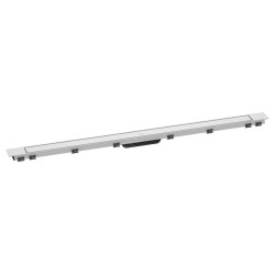 Hansgrohe RainDrain Match Plus - Caniveau de douche 120 cm, avec grille, blanc mat 56218700