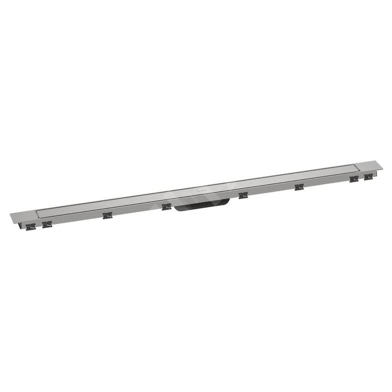 Hansgrohe RainDrain Match Plus - Caniveau de douche 120 cm, avec grille, acier inoxydable brossé 56218800 Hansgrohe RainDrain Match Plus - Caniveau de douche 120 cm, avec grille, acier inoxydable brossé 56218800