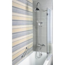 Sapho Kirké - Set de douche 210 avec thermostat de baignoire, chrome KI39C