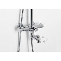 Sapho Kirké - Set de douche 210 avec thermostat de baignoire, chrome KI39C