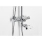 Sapho Kirké - Set de douche 210 avec thermostat de baignoire, chrome KI39C