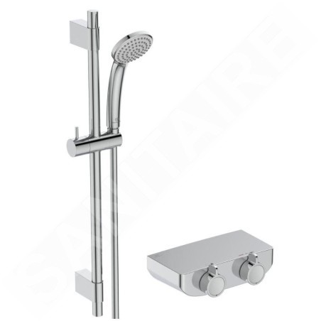 Ideal Standard CeraPlus - Set de douche avec mitigeur thermostatique, chrome A7607AA