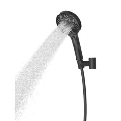 kielle Oudee - Set de douche avec mitigeur encastré, 2 sorties, avec accessoires et corps d’encastrement, noir mat 20602SPT14