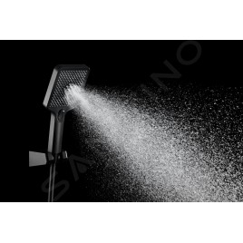 kielle Arkas I - Set de douche avec mitigeur encastré, 2 sorties, avec accessoires et corps d’encastrement, noir mat 20611SP24