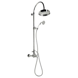 Sapho Antea - Colonne de douche avec thermostat encastré, 200 mm, chrome SET041