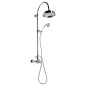 Sapho Antea - Colonne de douche avec thermostat encastré, 200 mm, chrome SET041 Sapho Antea - Colonne de douche avec thermostat encastré, 200 mm, chrome SET041