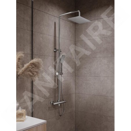 Novaservis Metalia 54 - Set de douche avec thermostat, 30x20 cm, 3 jets, chrome SET034/TER,0