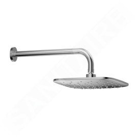 Ravak Flat - Set de douche avec mitigeur encastré, corps d’encastrement, 25x25 cm, chrome X07S070
