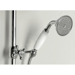 Sapho Antea - Colonne de douche avec thermostat encastré, 200 mm, chrome SET041