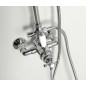 Sapho Antea - Colonne de douche avec thermostat encastré, 200 mm, chrome SET041 Sapho Antea - Colonne de douche avec thermostat encastré, 200 mm, chrome SET041