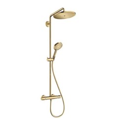 Hansgrohe Croma Select S - Set de douche Showerpipe 280 avec thermostat, or poli 26890990