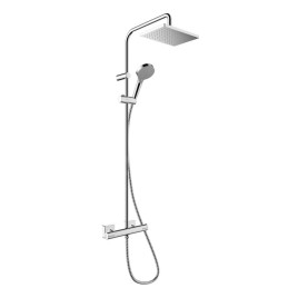 Hansgrohe Vernis Shape - Set de douche Showerpipe 230 avec thermostat, Green, chrome 26319000