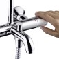 Hansgrohe Vernis Blend - Set de douche Showerpipe 200 avec thermostat de bain, EcoSmart, chrome 26079000 Hansgrohe Vernis Blend - Set de douche Showerpipe 200 avec thermostat de bain, EcoSmart, chrome 26079000