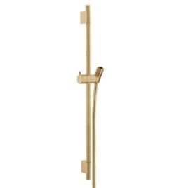 Hansgrohe Unica'S - Barre de douche 650 mm avec flexible, bronze brossé 28632140