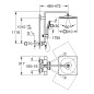 Grohe Rainshower SmartActive Cube - Colonne de douche 310 avec mitigeur thermostatique, 9,5 l/min, 3 jets, chrome 26652000