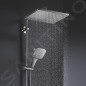 Grohe Rainshower SmartActive Cube - Colonne de douche 310 avec mitigeur thermostatique, 9,5 l/min, 3 jets, chrome 26652000