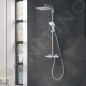Grohe Rainshower SmartActive Cube - Colonne de douche 310 avec mitigeur thermostatique, 9,5 l/min, 3 jets, chrome 26652000