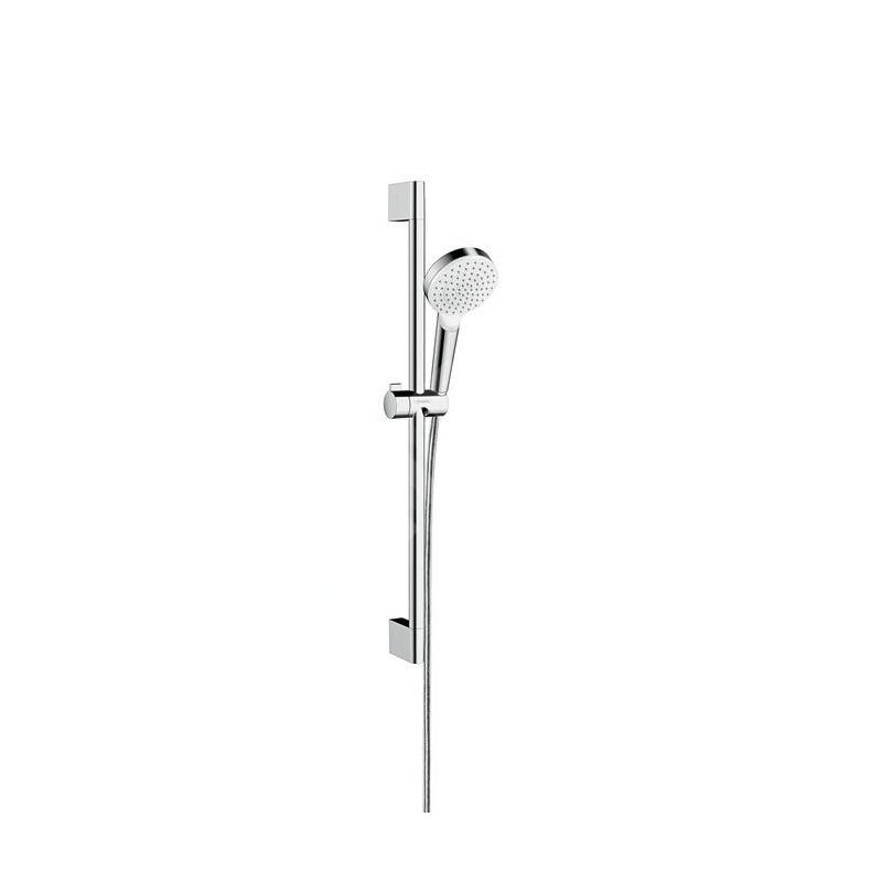 Hansgrohe Crometta - Set de douche, 100 mm, blanc/chrome 26533400