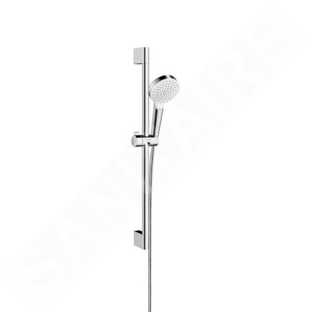 Hansgrohe Crometta - Set de douche Green 6 l/min, 100 mm, blanc/chrome 26554400