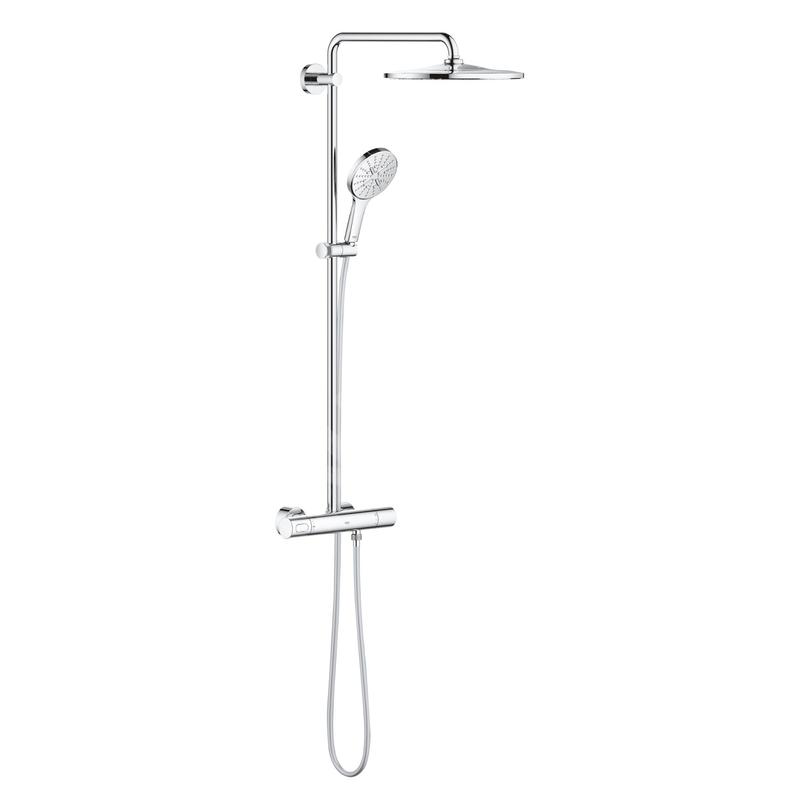 Grohe Rainshower SmartActive - Colonne de douche 310 avec mitigeur thermostatique, 9,5 l/min, 3 jets, chrome 26648000