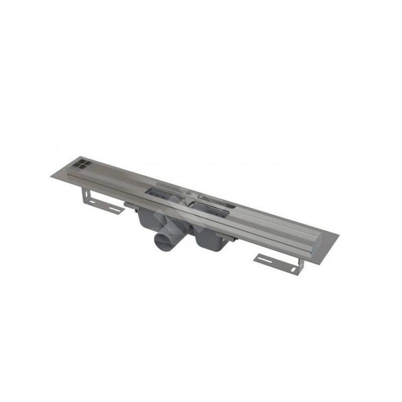Alcadrain Douchegoten - Caniveau de douche Professional 950 mm, avec rebord pour grille perforée, inox APZ6-950 Alcadrain Douchegoten - Caniveau de douche Professional 950 mm, avec rebord pour grille perforée, inox APZ6-950