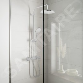 Hansgrohe Vernis Blend - Set de douche Showerpipe 200 avec thermostat, Green, chrome 26318000