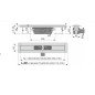 Alcadrain Douchegoten - Caniveau de douche Professional 950 mm, avec rebord pour grille perforée, inox APZ6-950 Alcadrain Douchegoten - Caniveau de douche Professional 950 mm, avec rebord pour grille perforée, inox APZ6-950