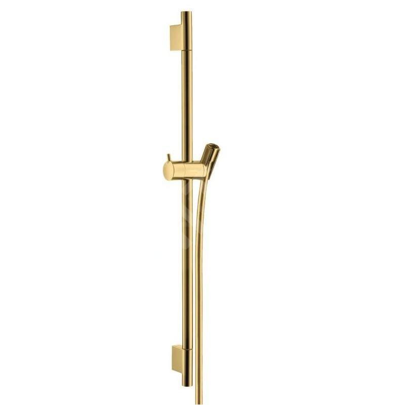 Hansgrohe Unica'S - Barre de douche 650 mm avec flexible, aspect doré poli 28632990
