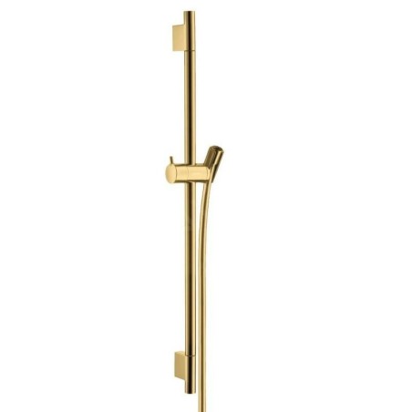Hansgrohe Unica'S - Barre de douche 650 mm avec flexible, aspect doré poli 28632990