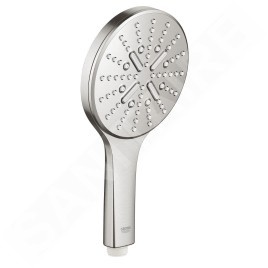Grohe Rainshower SmartActive - Pommeau de douche 130 9,5 l/min, 3 jets, supersteel 26574DC0