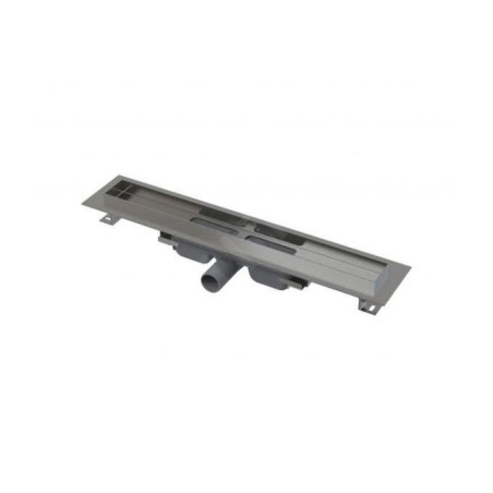 Alcadrain Douchegoten - Caniveau de douche Professional Low 850 mm, avec rebord pour grille pleine, inox APZ106-850