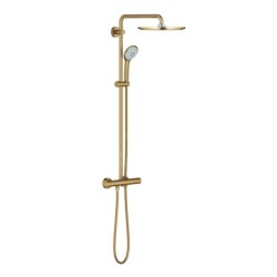Grohe Euphoria - Set de douche 310 avec thermostat, 3 jets, Cool Sunrise brossé 26075GN0