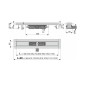 Alcadrain Douchegoten - Caniveau de douche Professional Low 850 mm, avec rebord pour grille pleine, inox APZ106-850 Alcadrain Douchegoten - Caniveau de douche Professional Low 850 mm, avec rebord pour grille pleine, inox APZ106-850