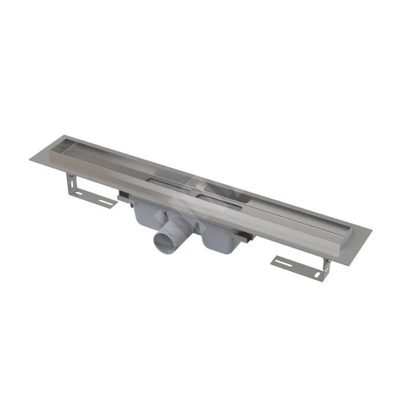 Alcadrain Douchegoten - Caniveau de douche Professional 1150 mm, avec rebord pour grille perforée, inox APZ6-1150 Alcadrain Douchegoten - Caniveau de douche Professional 1150 mm, avec rebord pour grille perforée, inox APZ6-1150