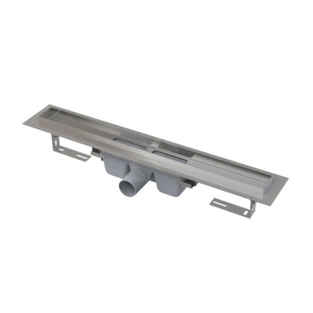 Alcadrain Douchegoten - Caniveau de douche Professional 1150 mm, avec rebord pour grille perforée, inox APZ6-1150