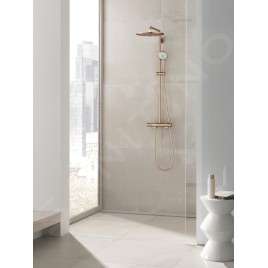 Grohe Euphoria - Set de douche avec thermostat, 310 mm, Warm Sunset brossé 26075DL0